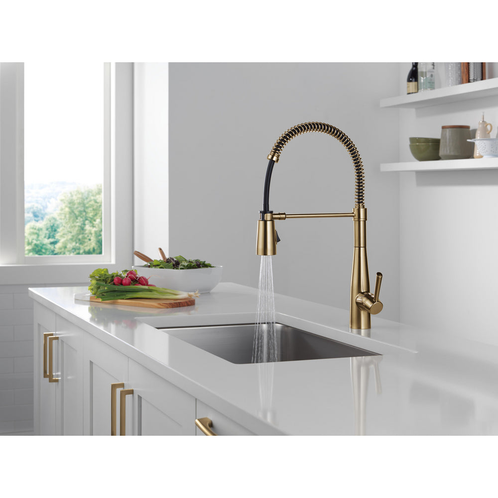 Delta Essa Single-Handle Pull-Down Spring Kitchen Faucet - 9613