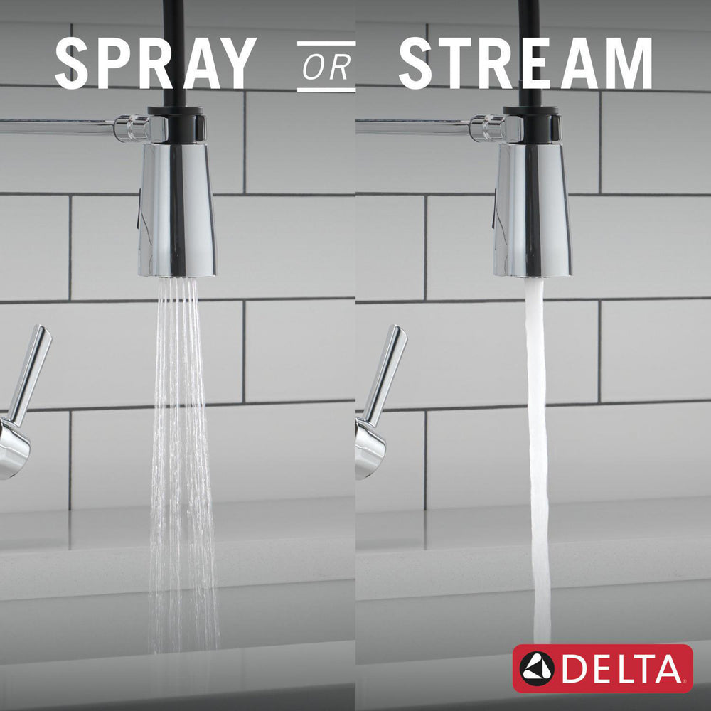 Delta Essa Single-Handle Pull-Down Spring Kitchen Faucet - 9613
