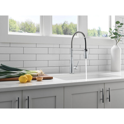 Delta Essa Single-Handle Pull-Down Spring Kitchen Faucet - 9613