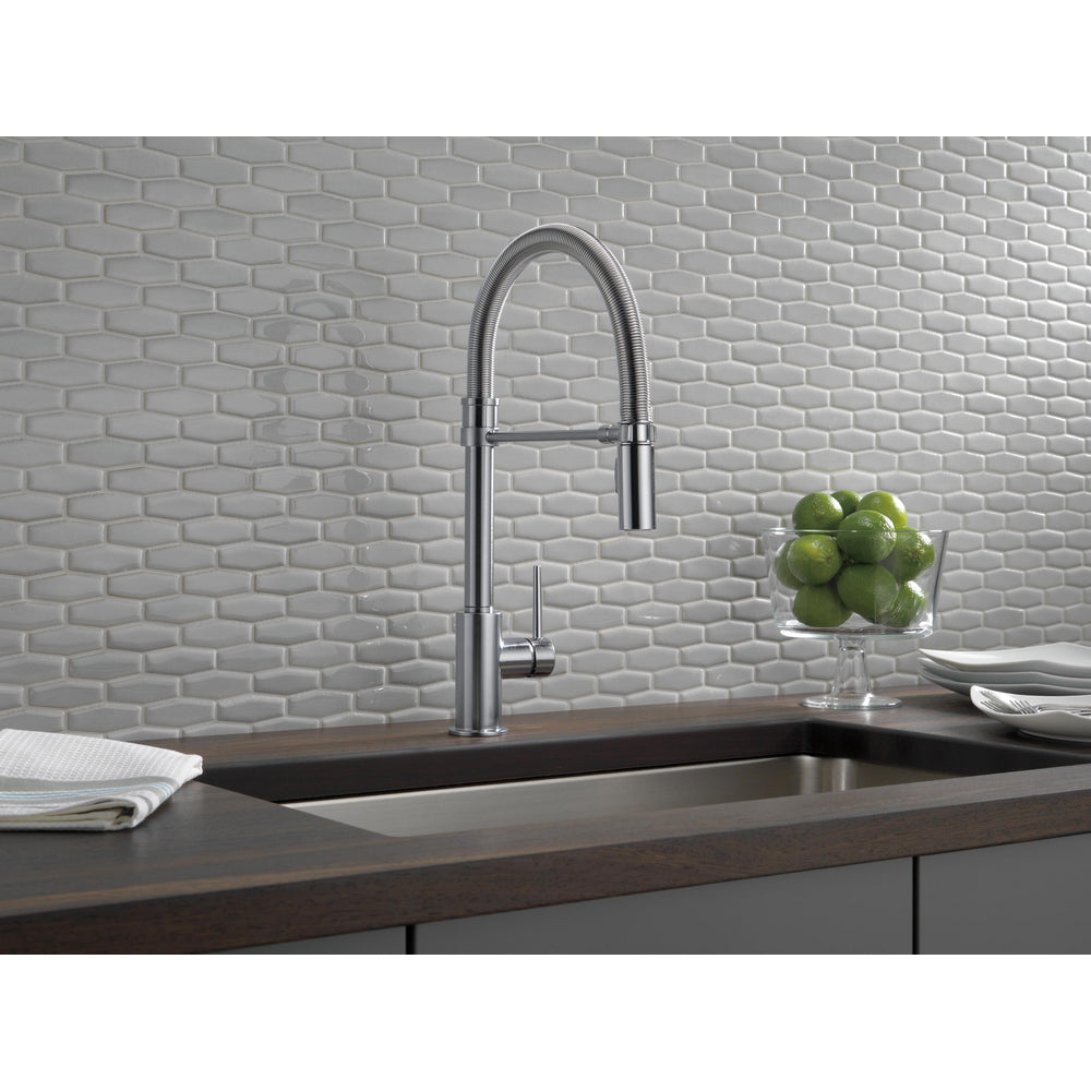 Delta Trinsic Single-Handle Pull-Down Spring Kitchen Faucet - 9659