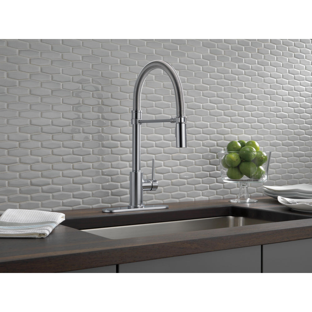 Delta Trinsic Single-Handle Pull-Down Spring Kitchen Faucet - 9659