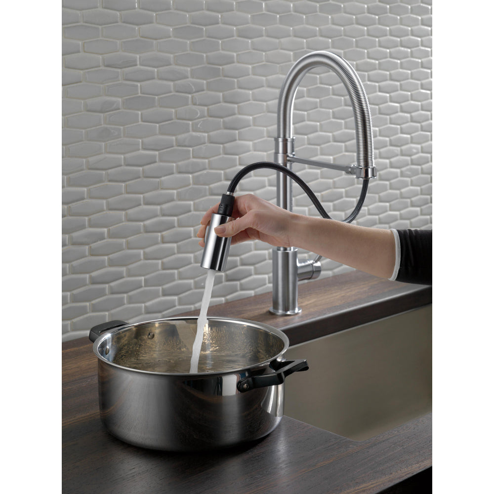 Delta Trinsic Single-Handle Pull-Down Spring Kitchen Faucet - 9659