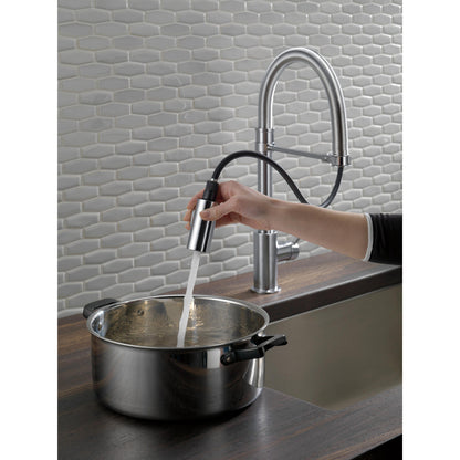 Delta Trinsic Single-Handle Pull-Down Spring Kitchen Faucet - 9659