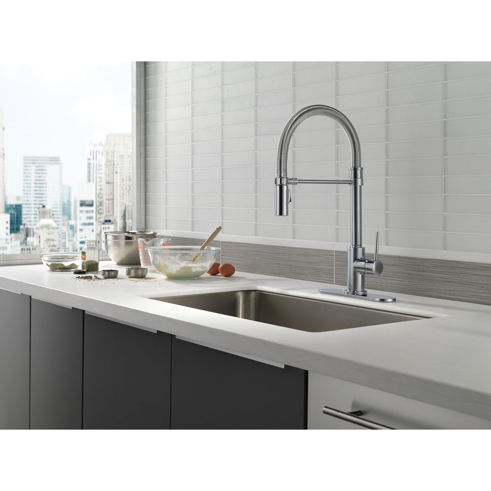 Delta Trinsic Single-Handle Pull-Down Spring Kitchen Faucet - 9659