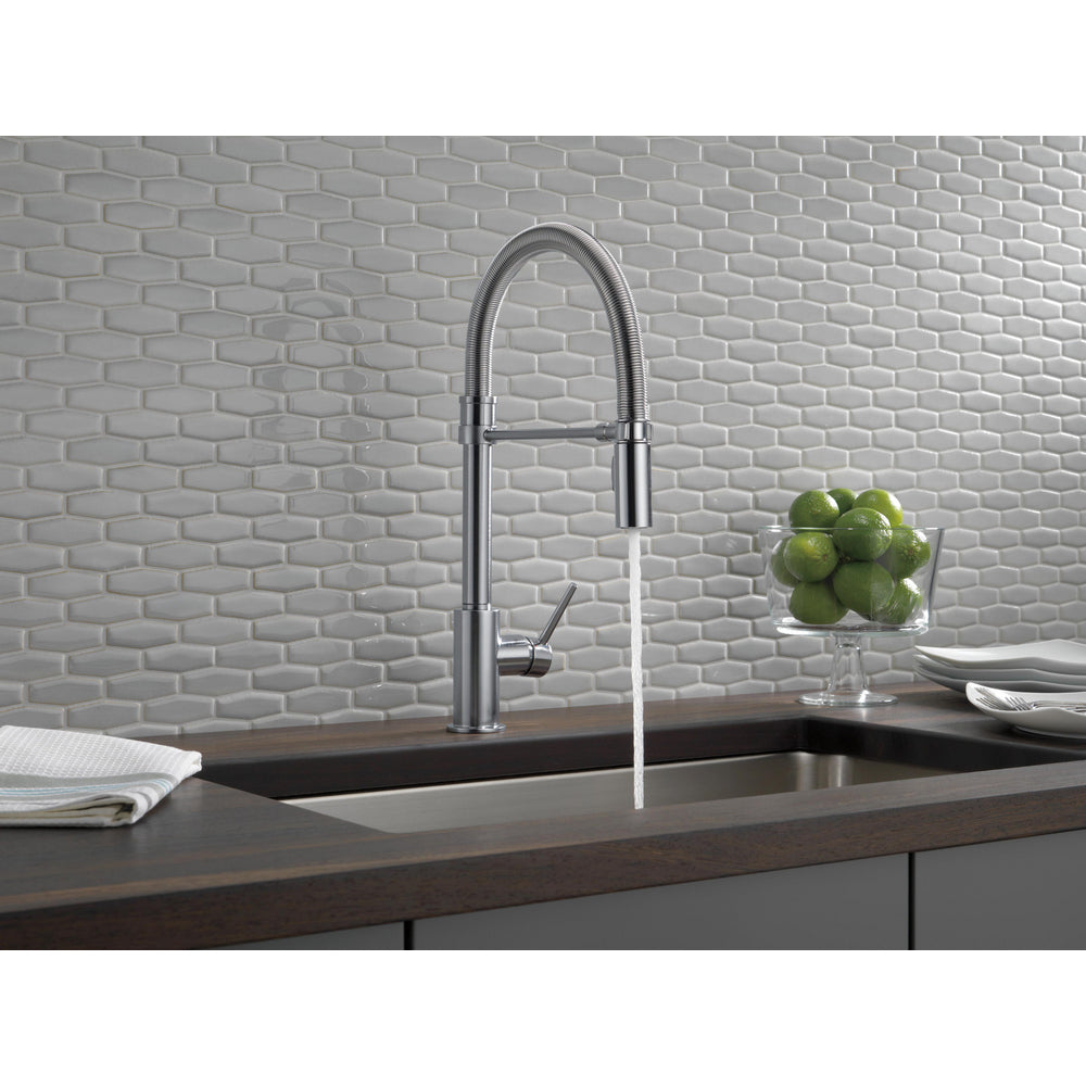Delta Trinsic Single-Handle Pull-Down Spring Kitchen Faucet - 9659