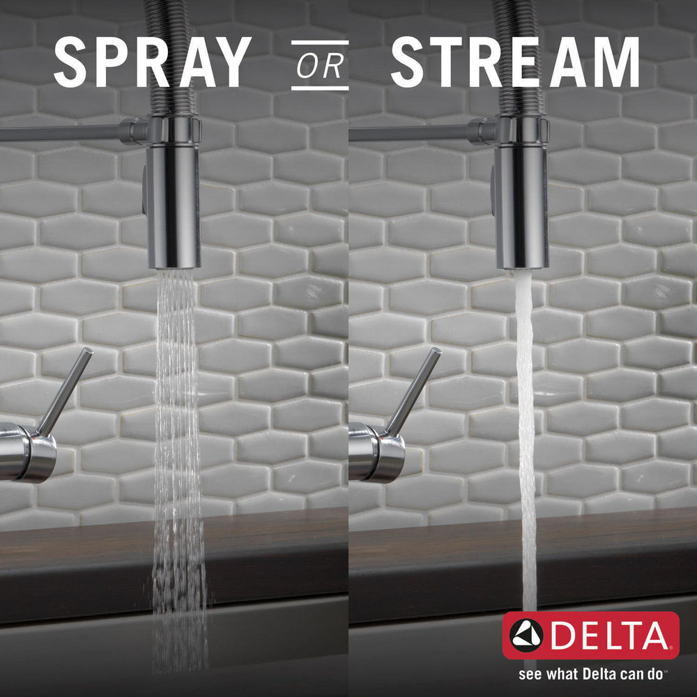 Delta Trinsic Single-Handle Pull-Down Spring Kitchen Faucet - 9659