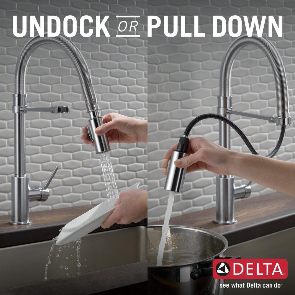 Delta Trinsic Single-Handle Pull-Down Spring Kitchen Faucet - 9659