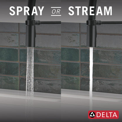 Delta Trinsic Single-Handle Pull-Down Spring Kitchen Faucet - 9659