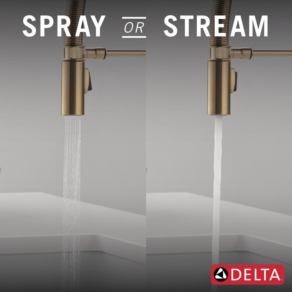 Delta Trinsic Single-Handle Pull-Down Spring Kitchen Faucet - 9659