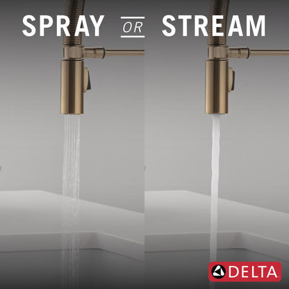Delta Trinsic Single-Handle Pull-Down Spring Kitchen Faucet - 9659