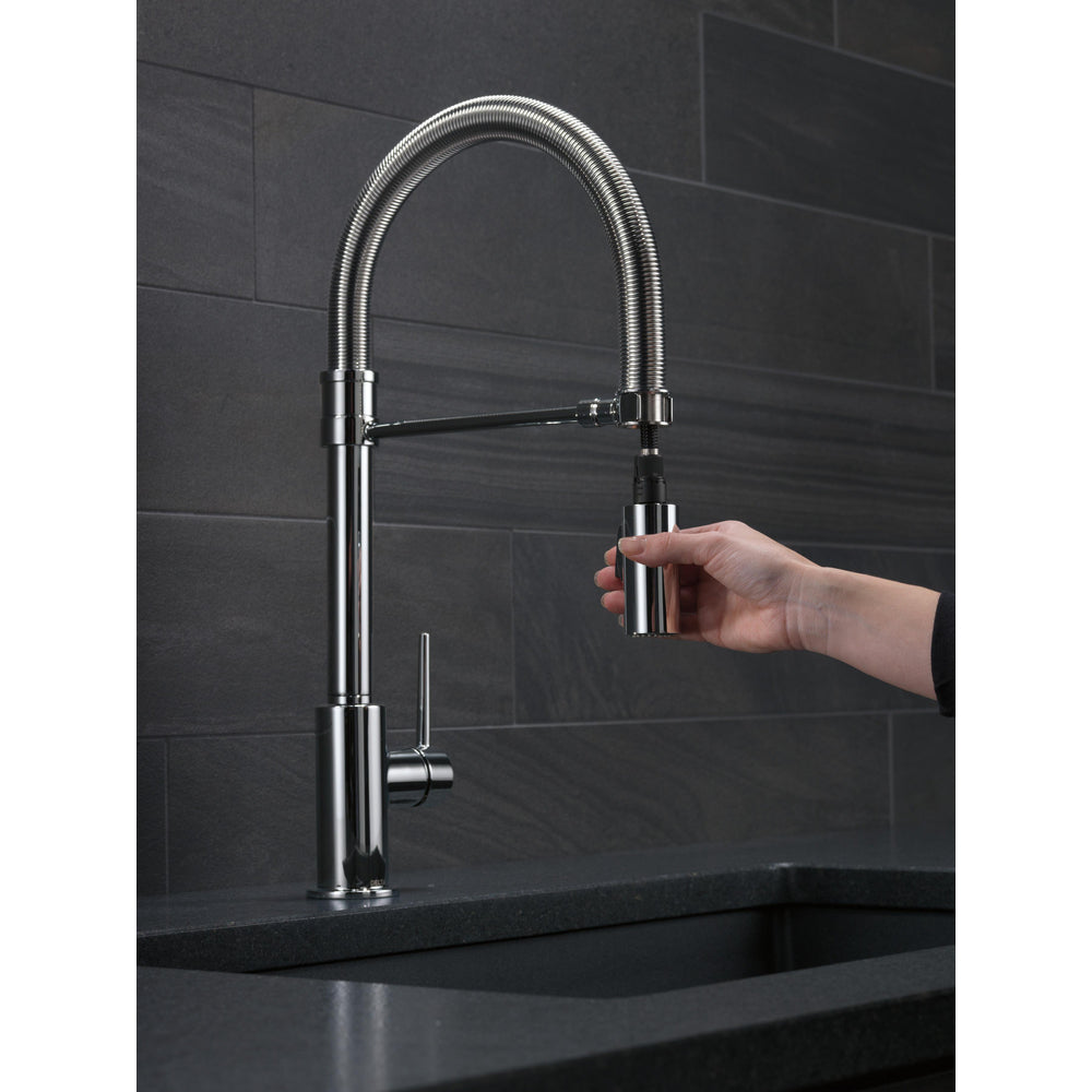 Delta Trinsic Single-Handle Pull-Down Spring Kitchen Faucet - 9659