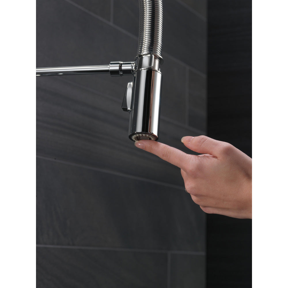 Delta Trinsic Single-Handle Pull-Down Spring Kitchen Faucet - 9659