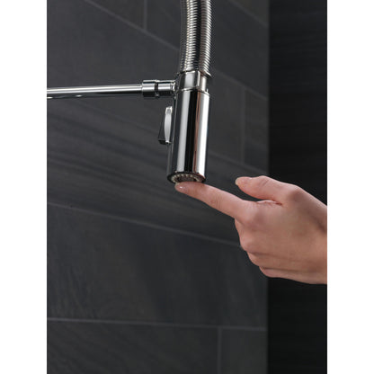Delta Trinsic Single-Handle Pull-Down Spring Kitchen Faucet - 9659