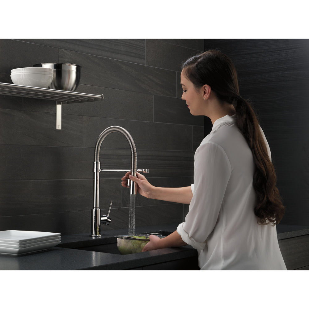 Delta Trinsic Single-Handle Pull-Down Spring Kitchen Faucet - 9659