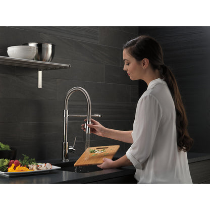 Delta Trinsic Single-Handle Pull-Down Spring Kitchen Faucet - 9659