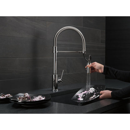 Delta Trinsic Single-Handle Pull-Down Spring Kitchen Faucet - 9659