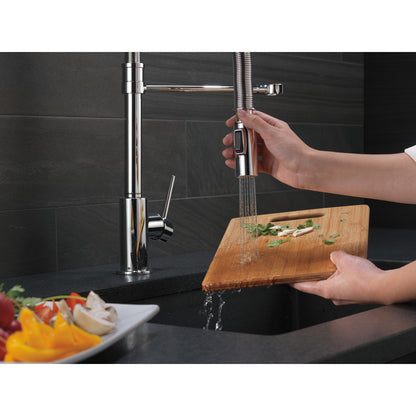 Delta Trinsic Single-Handle Pull-Down Spring Kitchen Faucet - 9659