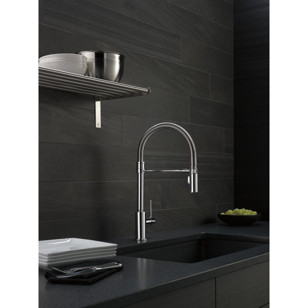 Delta Trinsic Single-Handle Pull-Down Spring Kitchen Faucet - 9659