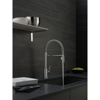Delta Trinsic Single-Handle Pull-Down Spring Kitchen Faucet - 9659
