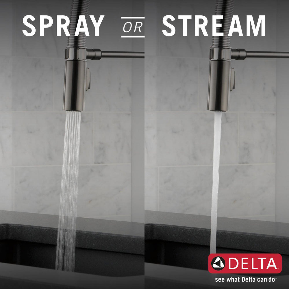 Delta Trinsic Single-Handle Pull-Down Spring Kitchen Faucet - 9659