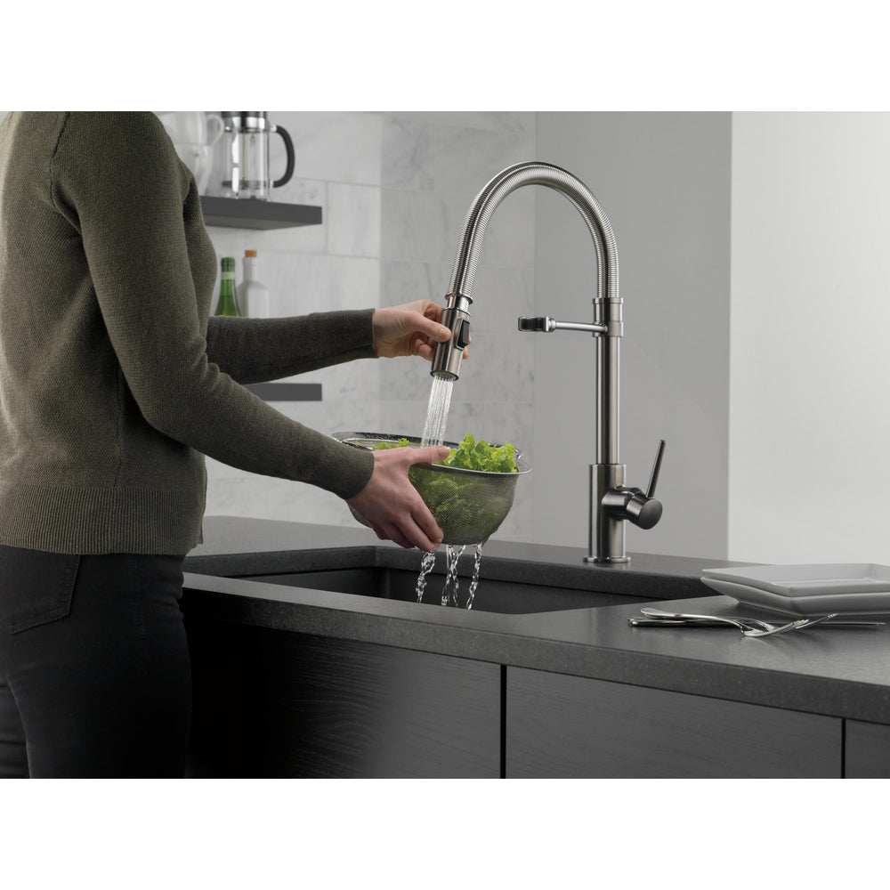Delta Trinsic Single-Handle Pull-Down Spring Kitchen Faucet - 9659