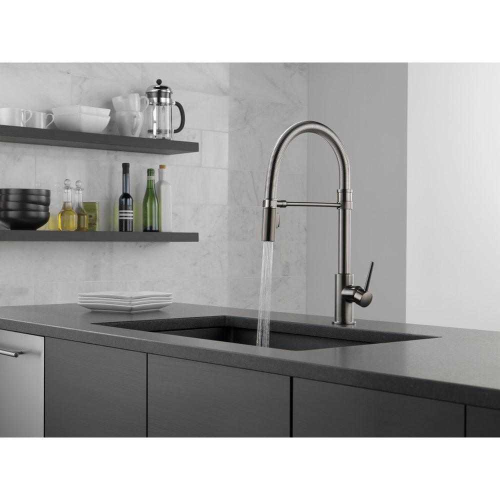 Delta Trinsic Single-Handle Pull-Down Spring Kitchen Faucet - 9659