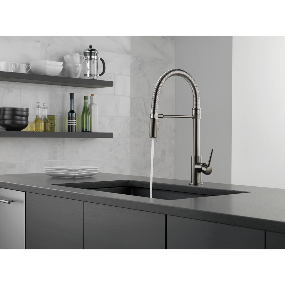 Delta Trinsic Single-Handle Pull-Down Spring Kitchen Faucet - 9659