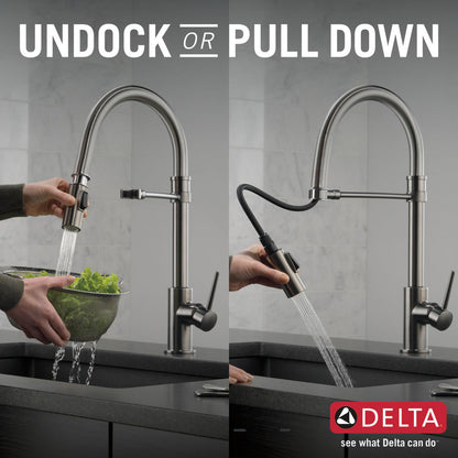 Delta Trinsic Single-Handle Pull-Down Spring Kitchen Faucet - 9659