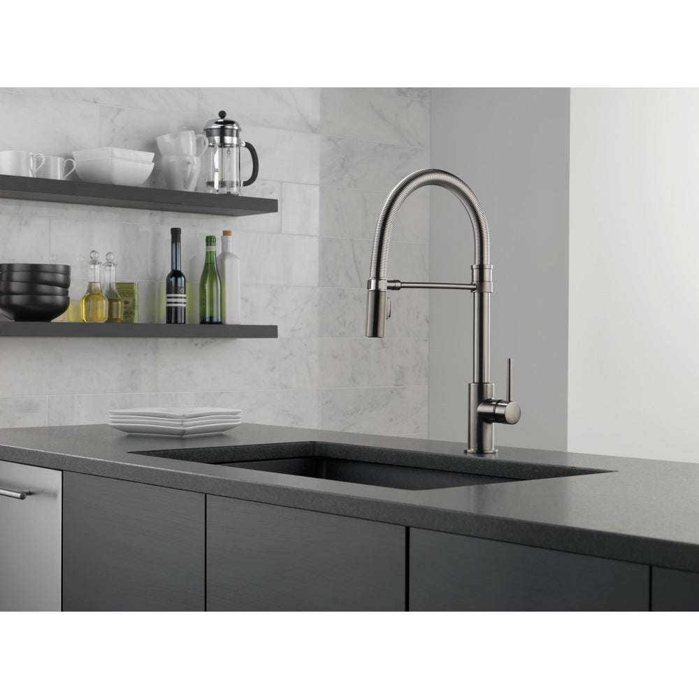 Delta Trinsic Single-Handle Pull-Down Spring Kitchen Faucet - 9659