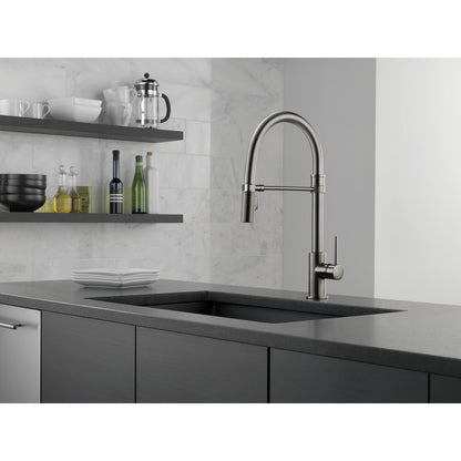Delta Trinsic Single-Handle Pull-Down Spring Kitchen Faucet - 9659