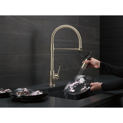 Delta Trinsic Single-Handle Pull-Down Spring Kitchen Faucet - 9659