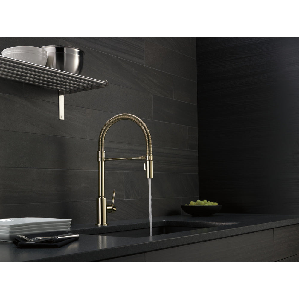 Delta Trinsic Single-Handle Pull-Down Spring Kitchen Faucet - 9659