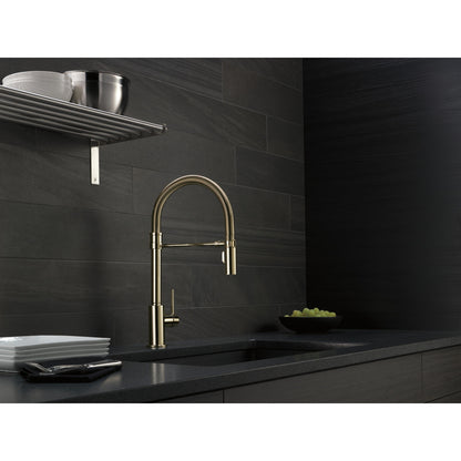 Delta Trinsic Single-Handle Pull-Down Spring Kitchen Faucet - 9659