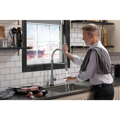 Delta Trinsic Single-Handle Pull-Down Spring Kitchen Faucet with Touch2O Technology - 9659T