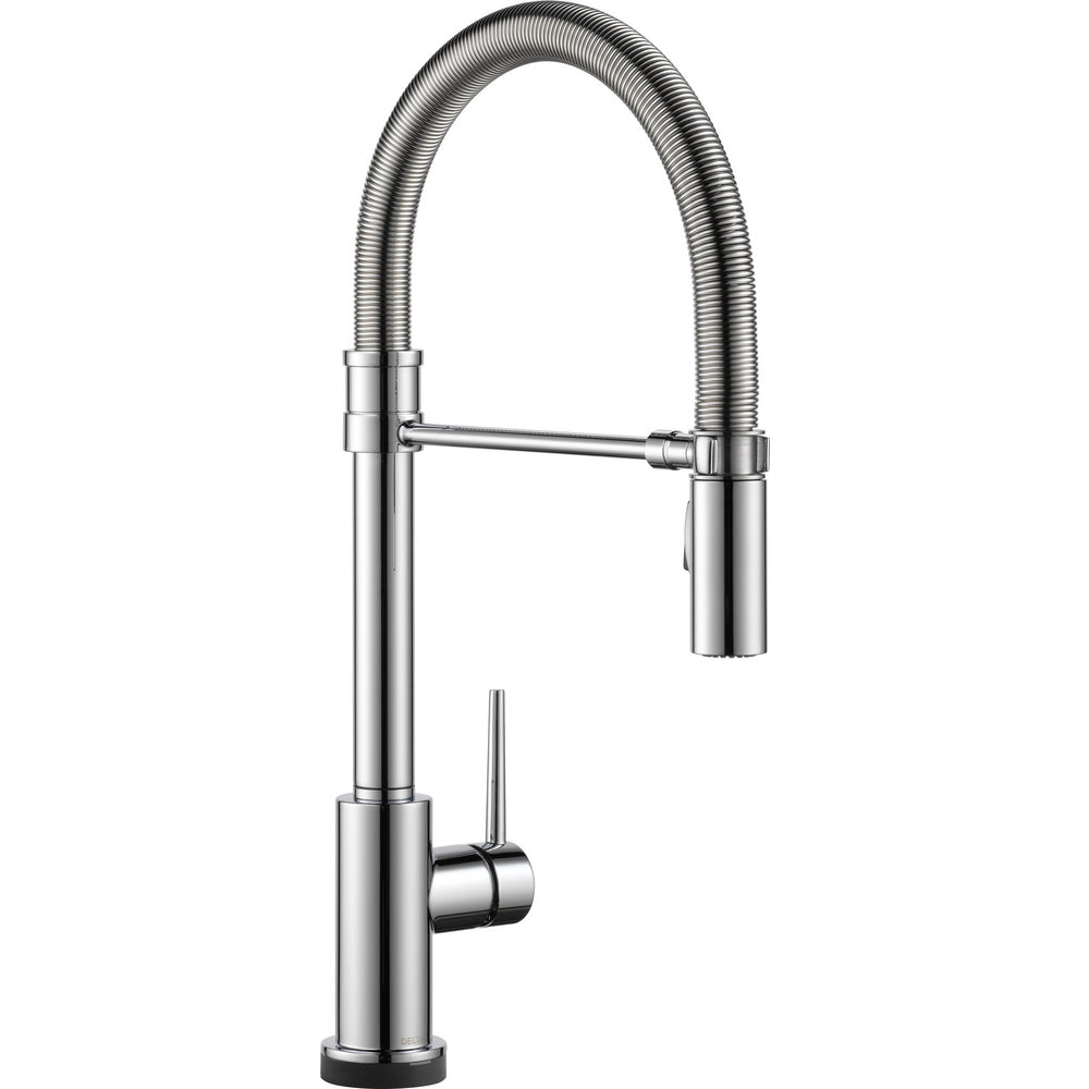 Delta Trinsic Single-Handle Pull-Down Spring Kitchen Faucet with Touch2O Technology - 9659T