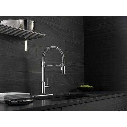 Delta Trinsic Single-Handle Pull-Down Spring Kitchen Faucet with Touch2O Technology - 9659T