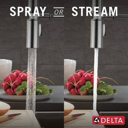 Delta Trinsic Touch2O Technology Kitchen Faucet with Touchless Technology - 9659TL