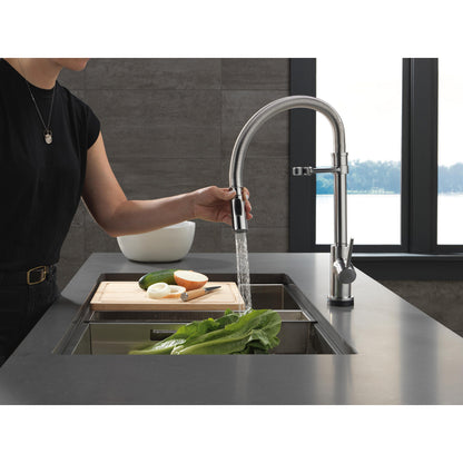 Delta Trinsic Touch2O Technology Kitchen Faucet with Touchless Technology - 9659TL