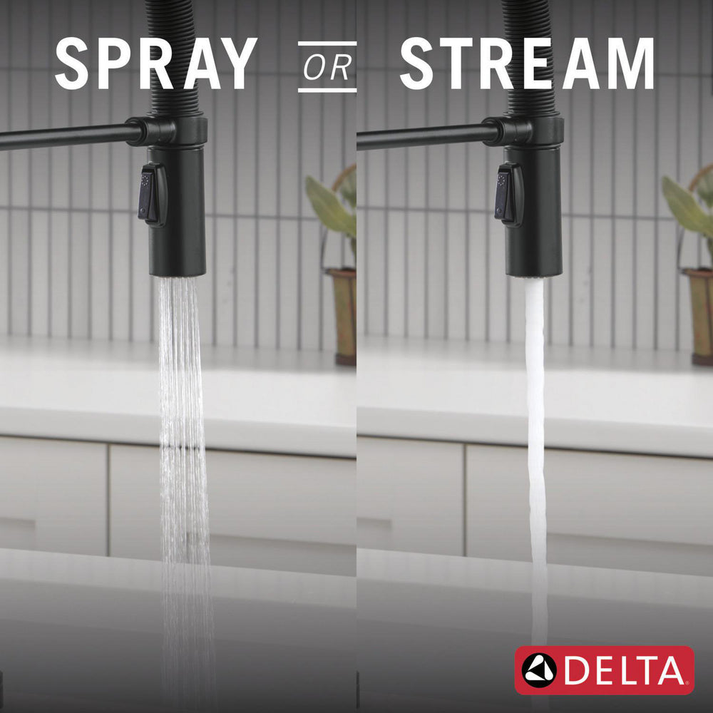 Delta Trinsic Touch2O Technology Kitchen Faucet with Touchless Technology - 9659TL