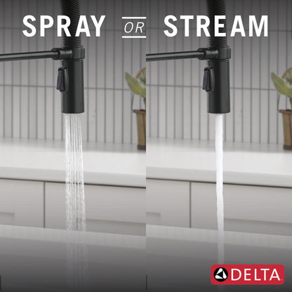 Delta Trinsic Touch2O Technology Kitchen Faucet with Touchless Technology - 9659TL