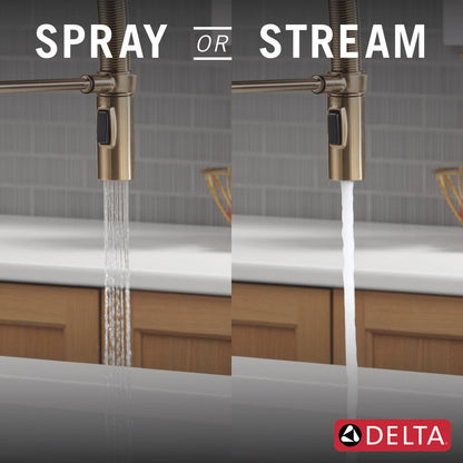Delta Trinsic Touch2O Technology Kitchen Faucet with Touchless Technology - 9659TL