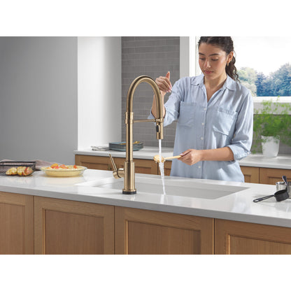 Delta Trinsic Touch2O Technology Kitchen Faucet with Touchless Technology - 9659TL