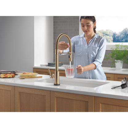 Delta Trinsic Touch2O Technology Kitchen Faucet with Touchless Technology - 9659TL