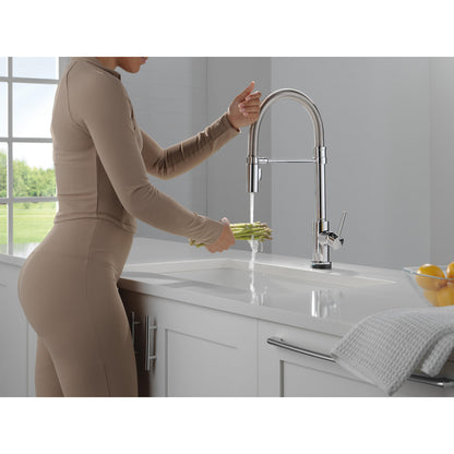 Delta Trinsic Touch2O Technology Kitchen Faucet with Touchless Technology - 9659TL