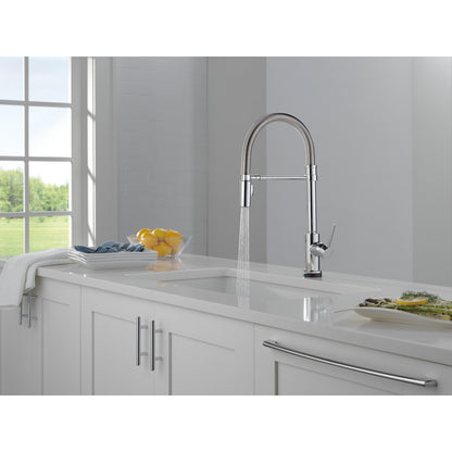 Delta Trinsic Touch2O Technology Kitchen Faucet with Touchless Technology - 9659TL