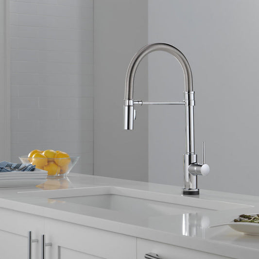 Delta Trinsic Touch2O Technology Kitchen Faucet with Touchless Technology - 9659TL