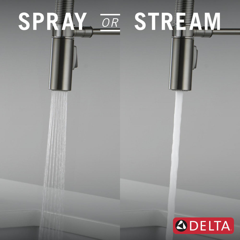 Delta Trinsic Touch2O Technology Kitchen Faucet with Touchless Technology - 9659TL