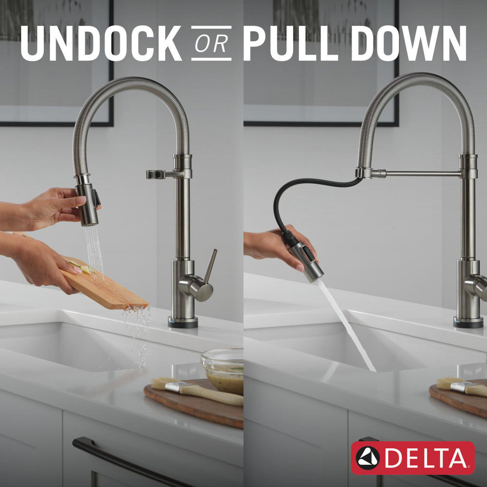 Delta Trinsic Touch2O Technology Kitchen Faucet with Touchless Technology - 9659TL