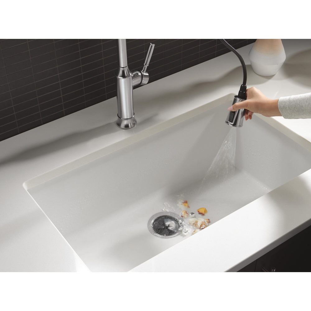 Delta Renaldi Single-Handle Pull-Down Spring Kitchen Faucet - 9684