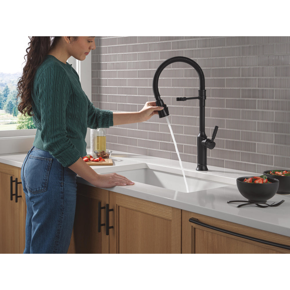 Delta Renaldi Single-Handle Pull-Down Spring Kitchen Faucet - 9684